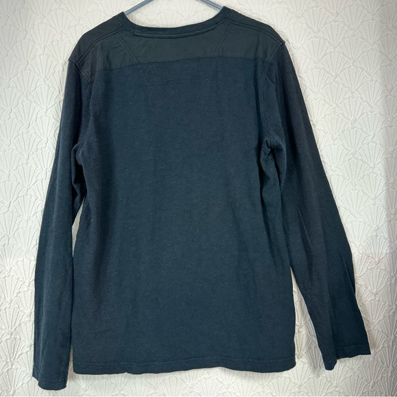 Timberland Mens Slim Fit Long Sleeve Navy Blue & Black Logo Shirt Size XXL - Picture 4 of 5